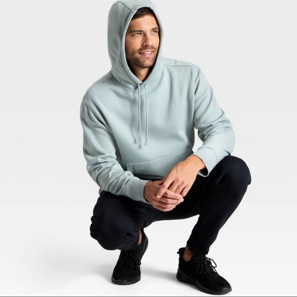 all in motion Other - ALL IN MOTION NWT men’s active comfort fleece hooded sweatshirt -sage green -med